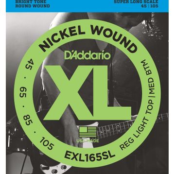 D'addario EXL165SL Xl Serisi Nickel Wound Reg L Bas Gitar Tel Seti