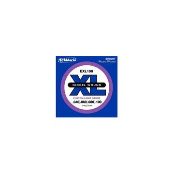 D'addario EXL190 Nikel Wound Bas Tel Set