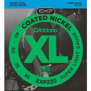 D'addario EXP220 Bass Gitar Tel Seti