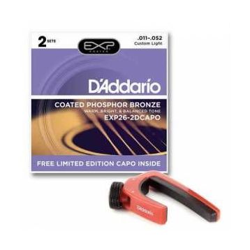 D'addario EXP262DCAPO Akustik Gitar Teli