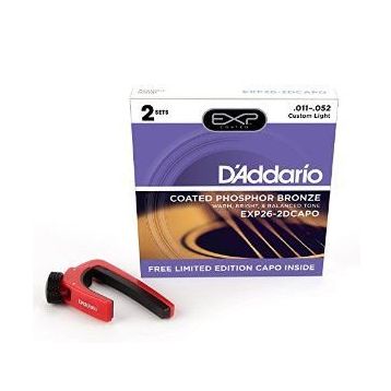 D'addario EXP262DCAPO Akustik Gitar Teli