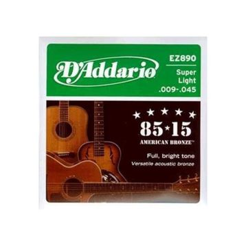 D'addario EZ890 Super Light 009 Akustik Tel Set