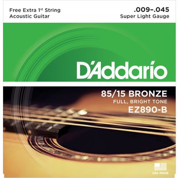 D'addario EZ890 Super Light 009 Akustik Tel Set