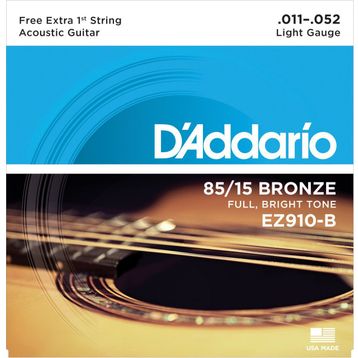 D'addario EZ910 Light 011 Akustik Tel Set