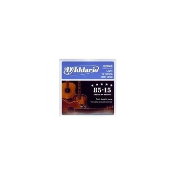 D'addario EZ940 12 String Light 010 Akustik Tel Set