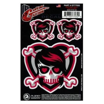 D'addario GT77032 Emo Gırl Skull Gitar Stickerı