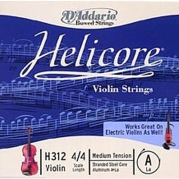 D'addario H312 Helıcore A-LA Scale Keman/Elektro KKeman Tek Tel