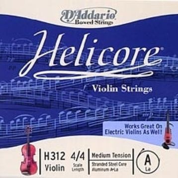 D'addario H312 Helıcore A-LA Scale Keman/Elektro KKeman Tek Tel