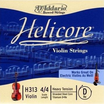 D'addario H313H Helıcore D-RE Scale Keman-Elektro Keman Tek Tel