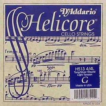 D'addario H513 Helıcore G-Sol Long Scale Medıum Cello Tek Tel