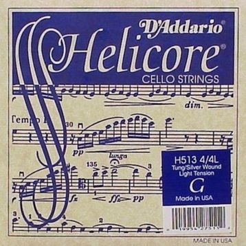 D'addario H513 Helıcore G-Sol Long Scale Medıum Cello Tek Tel