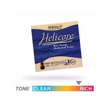 D'addario H610 Kontrabas Tel Set