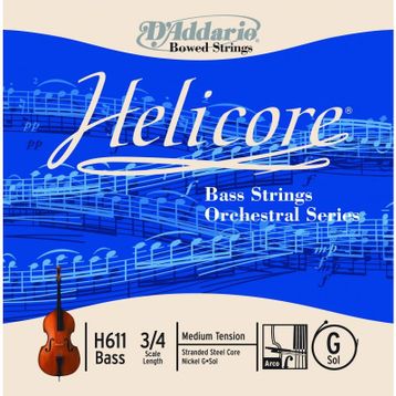 D'addario H611 E Mi Helicore 3-4M Tek Kontrabas Teli