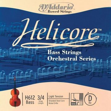 D'addario H612 Helıcore D-RE Scale 3/4 Doub Kontrabas Tek Tel