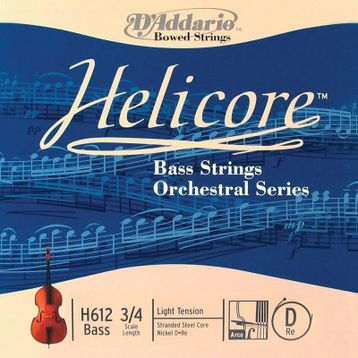 D'addario H612 Helıcore D-RE Scale 3/4 Doub Kontrabas Tek Tel