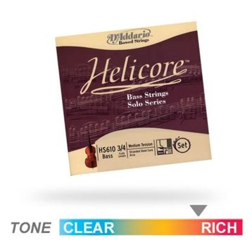 D'addario HS610 Kontrabas Tel Set