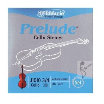 D'addario J101034 Cello Tel Set Prelude 3-4 Medium
