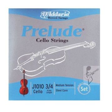 D'addario J101034 Cello Tel Set Prelude 3-4 Medium