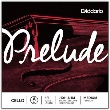 D'addario J1011 Prelude Medium A-La 4-4 Cello Tek Tel