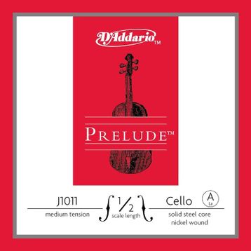D'addario J1011 Prelude Medium A-La 4-4 Cello Tek Tel
