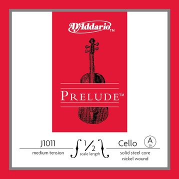 D'addario J1011 Prelude Medium A-La 4-4 Cello Tek Tel