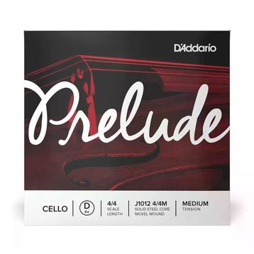 D'addario J1012 Prelude D-RE, 4/4 Scale Medıum TE 4/4M Cello Tek Tel Seti