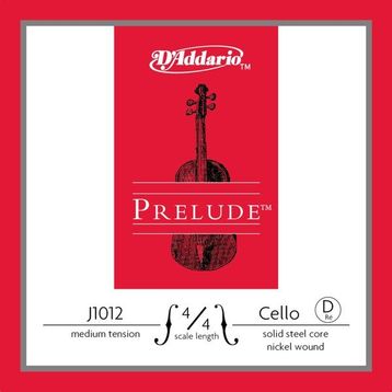 D'addario J1012 Prelude D-RE, 4/4 Scale Medıum TE 4/4M Cello Tek Tel Seti