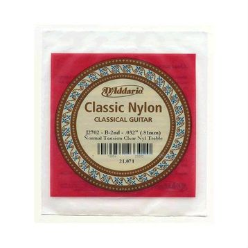 D'addario J2702 Clear Naylon Normal Tension Si Klasik Tek Tel
