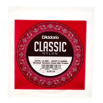 D'addario J2703 Tek Klasik Gitar Teli