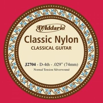 D'addario J2704 Cupper On Nylon Re Klasik Tek Tel