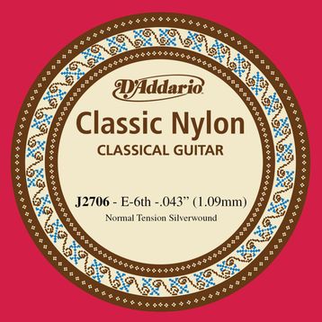 D'addario J2706 Cupper On Nylon Mi Klasik Tek Tel