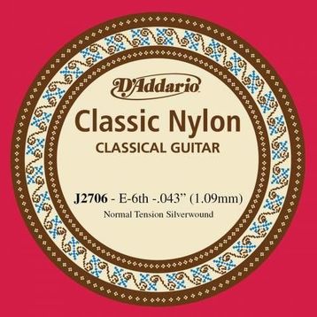 D'addario J2706 Cupper On Nylon Mi Klasik Tek Tel