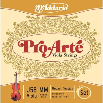 D'addario J58 Keman Tel Set