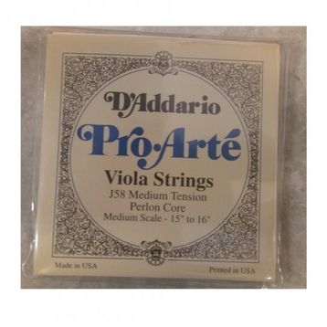D'addario J58 Pro-Arte Scale Medıum Ten Viola Tel Seti
