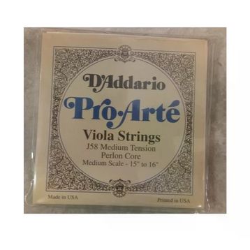 D'addario J58 Pro-Arte Scale Medıum Ten Viola Tel Seti