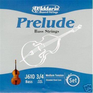 D'addario J610 3-4M Prelude Bas Teli