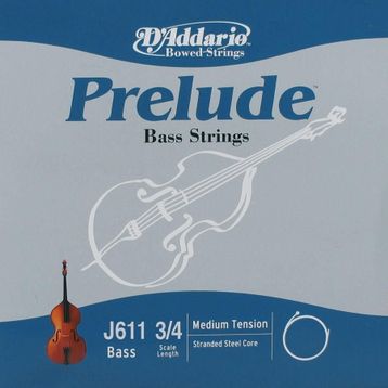 D'addario J611 G 3-4M Prelude Tek Bas Teli