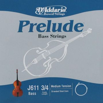D'addario J611 G 3-4M Prelude Tek Bas Teli