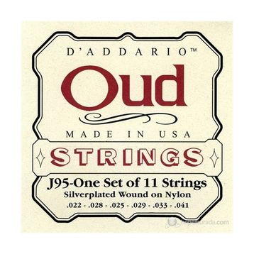 D'addario J95S Silverplated Wound Kumlu Ud Tel Set