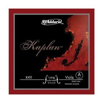 D'addario K411LH Kaplan Long Scale 16 inç Over A Vıole Tek Tel