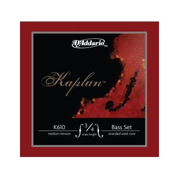D'addario K610 3/4M Kaplan Scale 3/4 Medıum Tens Kontrabas Tel Seti