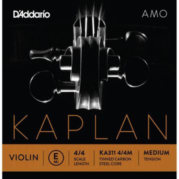 D'addario KA311 Kaplan E 4-4M Amo Tek Keman Teli