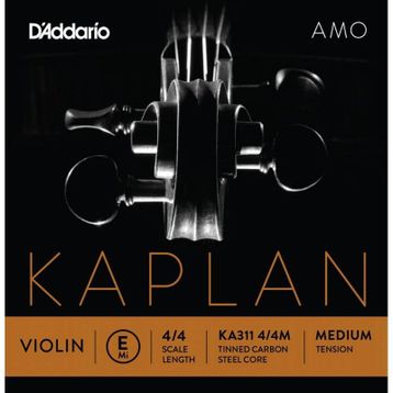D'addario KA311 Kaplan E 4-4M Amo Tek Keman Teli
