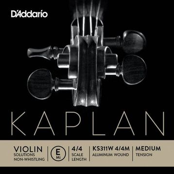 D'addario KS311W E 4-4M Kaplan Non Whistling Keman Tek Tel