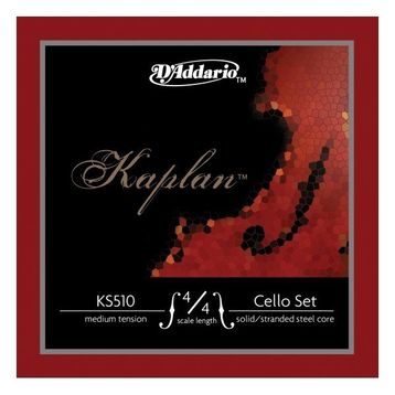 D'addario KS510 4/4M Kaplan 4/4 Scale Medıum Tensıon Cello Tel Seti