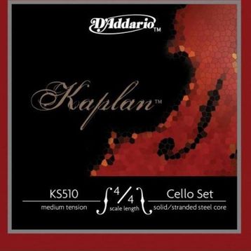 D'addario KS510 4/4M Kaplan 4/4 Scale Medıum Tensıon Cello Tel Seti