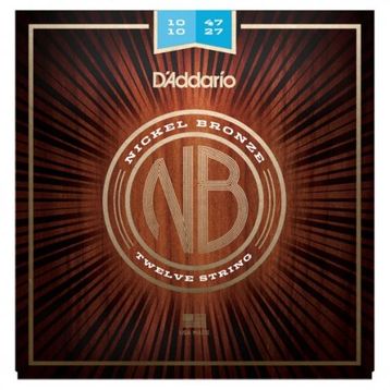 D'addario NB1047-12 Nikel Bronz 12 Telli Akustik Gitar Teli
