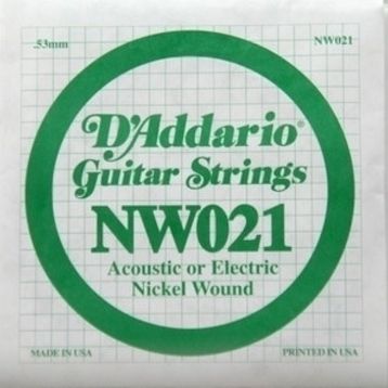 D'addario NW021 Nikel Wound Re Elektro Akustik Tel