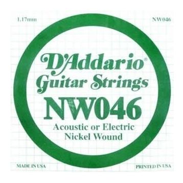 D'addario NW046 Nikel Wound Mi Akustik Tel