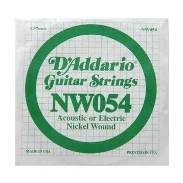 D'addario NW054 Wound Kalın Mi Akustik Tel Nikel